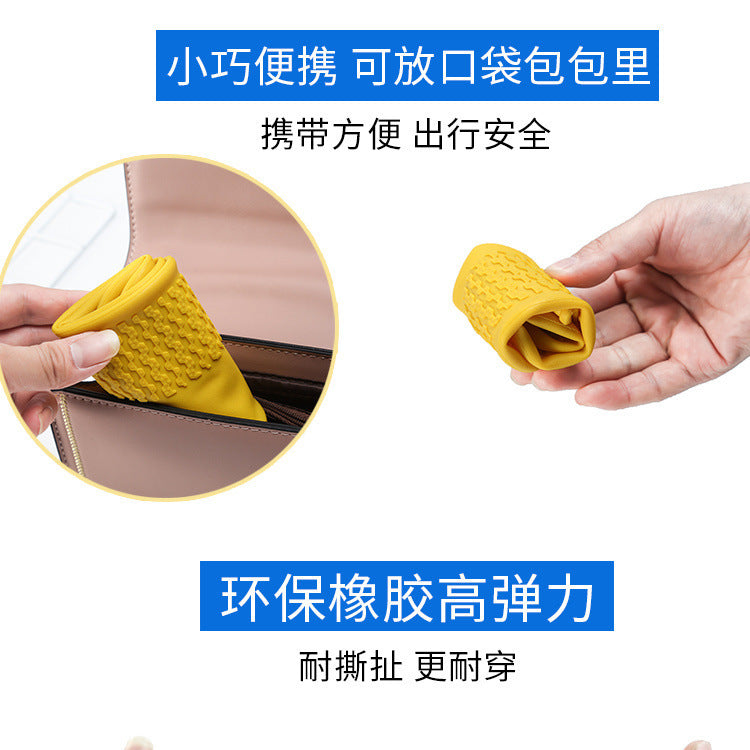 Rain boot cover waterproof non-slip thick silicone shoe cover rainproof washable men and women children outdoor rain boot cover