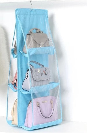 Wardrobe hanging 3-layer 6-pack storage bag Underwear dust-proof hanging bag Multi-layer finishing bag Socks storage box