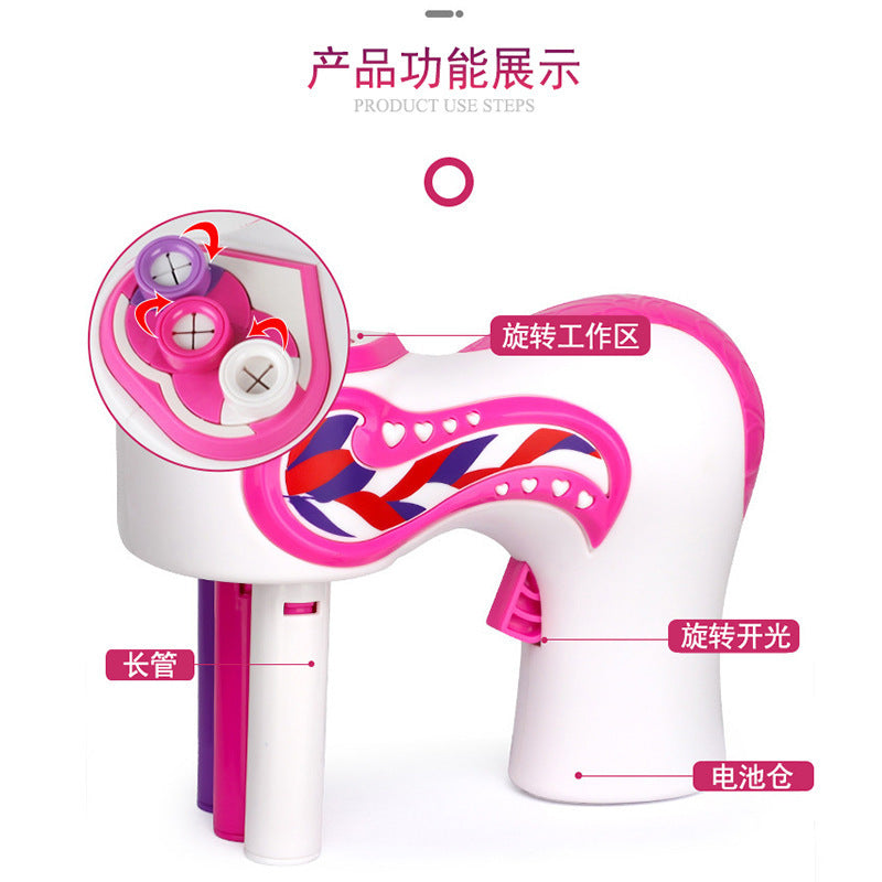 Free shipping Douyin braid, electric three-strand tying hair braiding device, lazy children’s hair tying play house toy