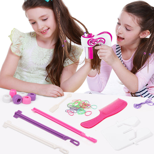 Free shipping Douyin braid, electric three-strand tying hair braiding device, lazy children’s hair tying play house toy