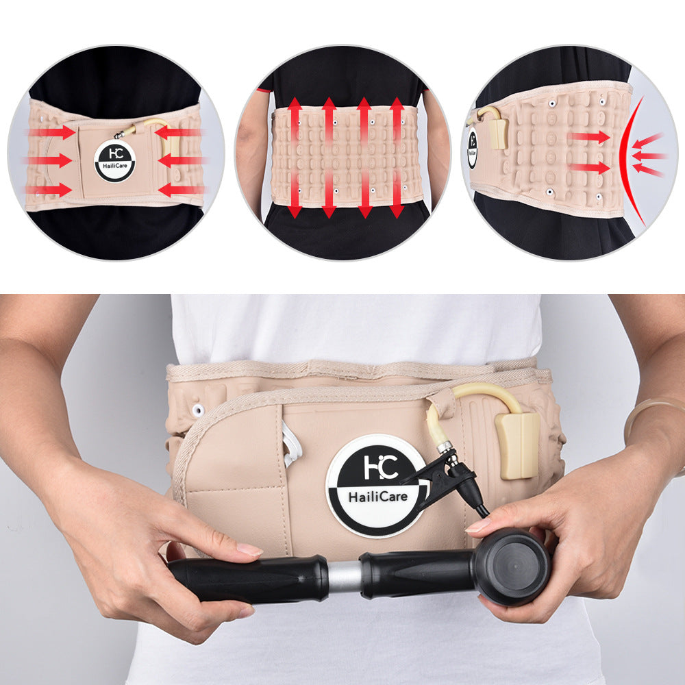 Cross-border explosive product HailiCare inflatable belt lumbar traction device waist medical fixed belt orthosis