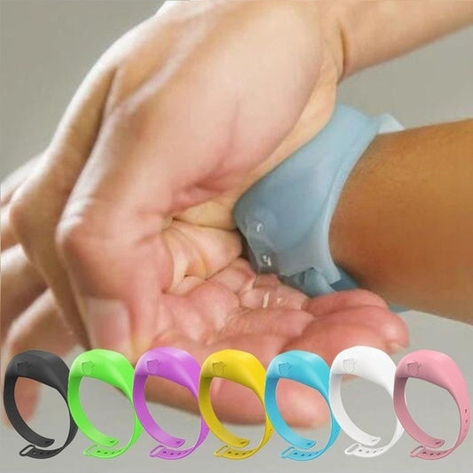 Explosive portable liquid can store disinfectant hand sanitizer bracelet customized AliExpress European silicone bracelet wristband