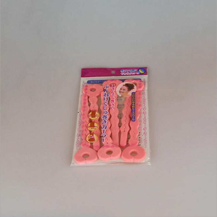 Beauty sponge sleeping hair curler lazy bangs hair curler does not hurt hair curler beauty styling tool 6pcs