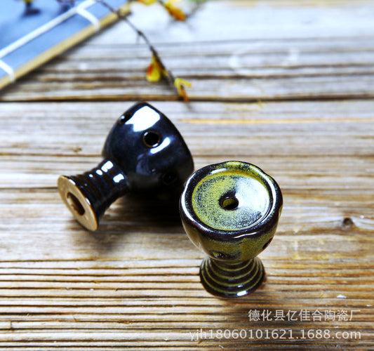 Ceramic incense burner ceramic lotus small pillar backflow incense burner spot can be mixed batch