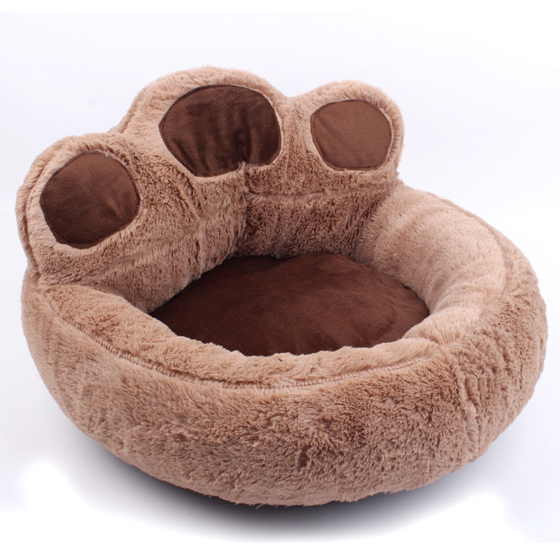 Factory direct wholesale dog kennel cat kennel pet supplies autumn and winter bear paw pet kennel dog mat wholesale spot