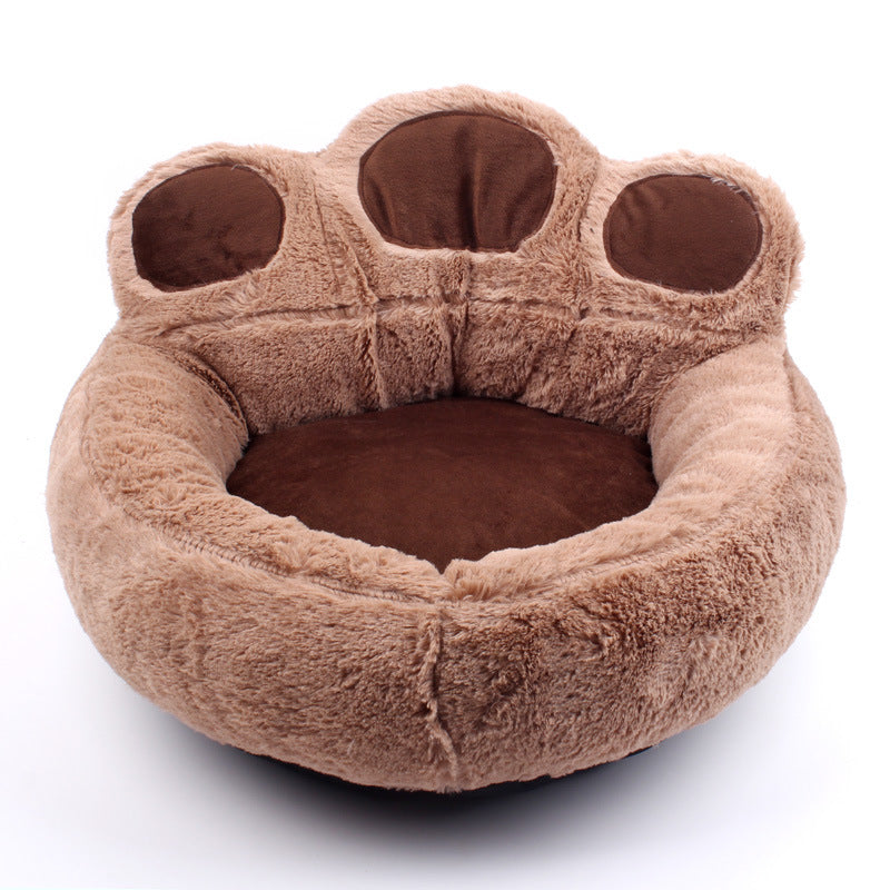 Factory direct wholesale dog kennel cat kennel pet supplies autumn and winter bear paw pet kennel dog mat wholesale spot