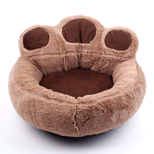 Factory direct wholesale dog kennel cat kennel pet supplies autumn and winter bear paw pet kennel dog mat wholesale spot