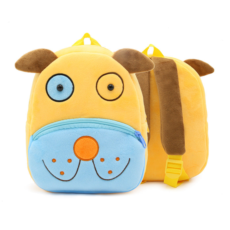 Zoo series cute children's school bag shoulder bag plush backpack kindergarten early education park bag manufacturer