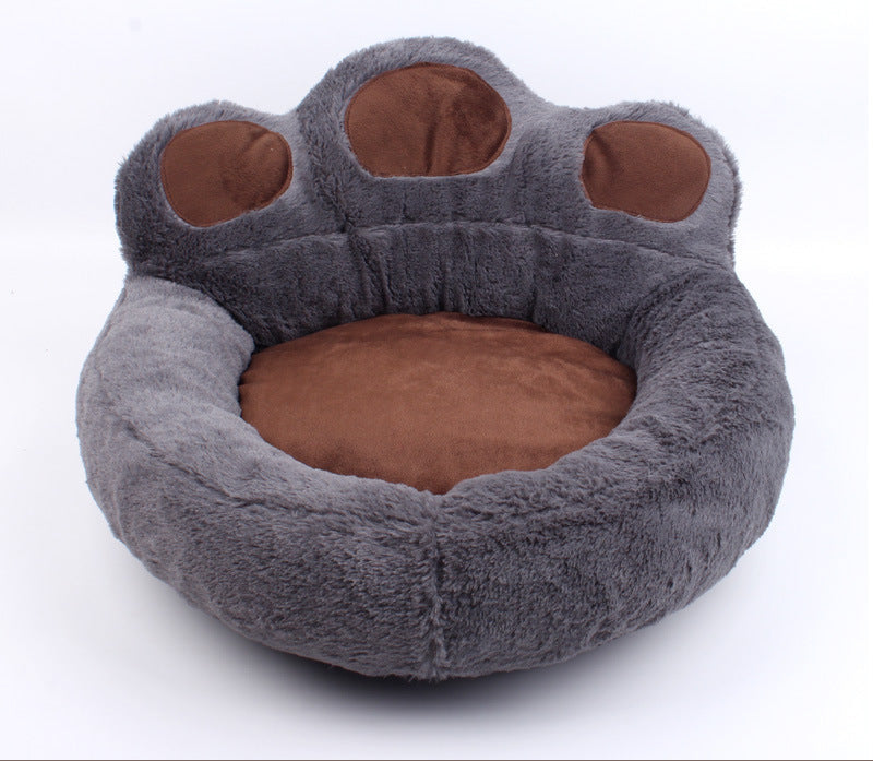 Factory direct wholesale dog kennel cat kennel pet supplies autumn and winter bear paw pet kennel dog mat wholesale spot