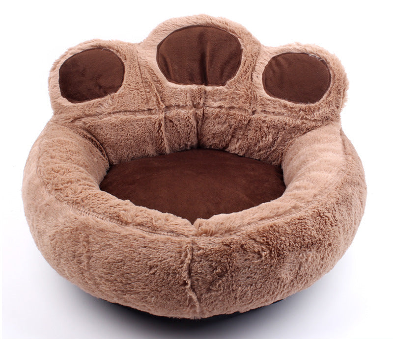Factory direct wholesale dog kennel cat kennel pet supplies autumn and winter bear paw pet kennel dog mat wholesale spot
