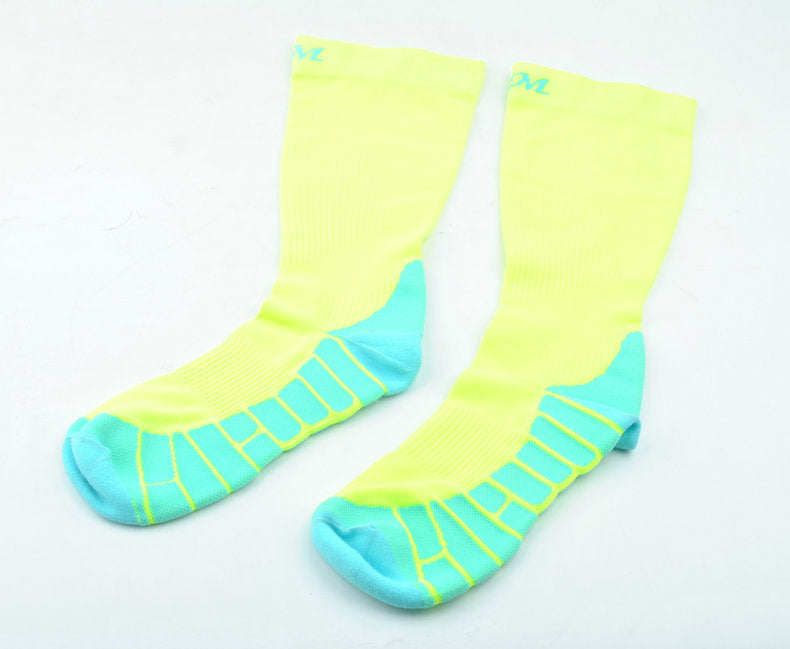 Thick outdoor sports ski riding moisture-absorbing terry towel socks long tube running function socks training socks compression socks