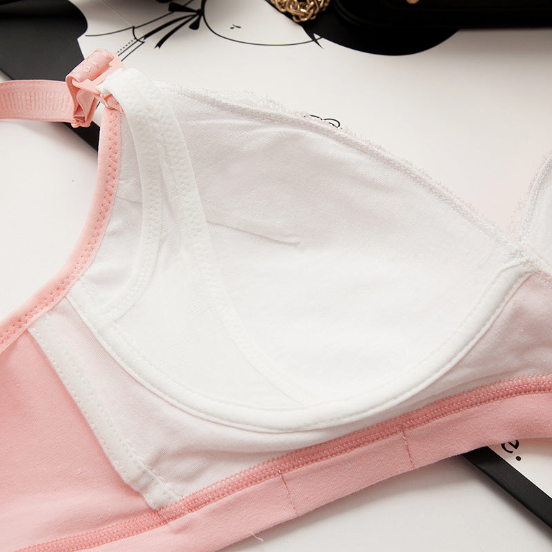 Underwear Wholesale Breastless Bras Without Steel Rings Thin Breathable Bra Front 171