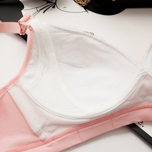 Underwear Wholesale Breastless Bras Without Steel Rings Thin Breathable Bra Front 171