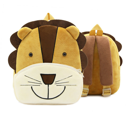 Zoo series cute children's school bag shoulder bag plush backpack kindergarten early education park bag manufacturer