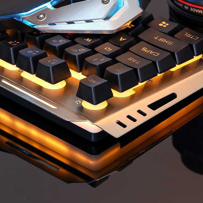 Factory Outlet Jingdi V1 robotic keyboard and mouse set notebook desktop wired gaming keyboard