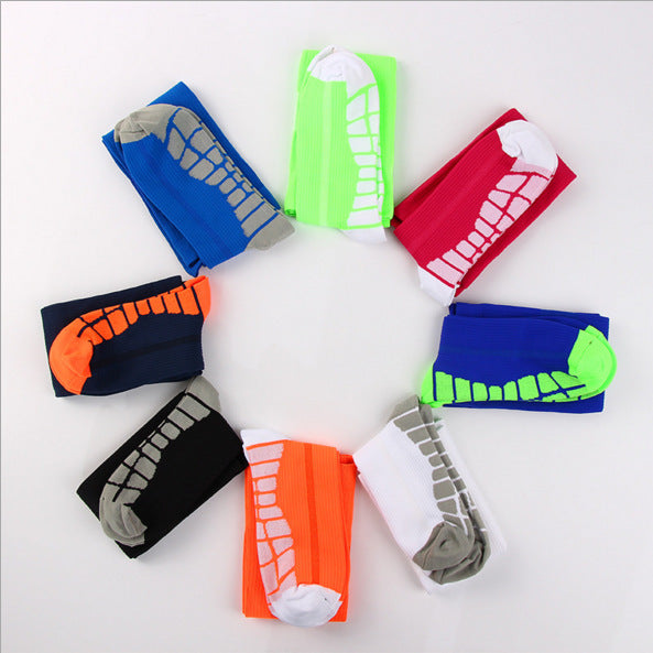 Thick outdoor sports ski riding moisture-absorbing terry towel socks long tube running function socks training socks compression socks