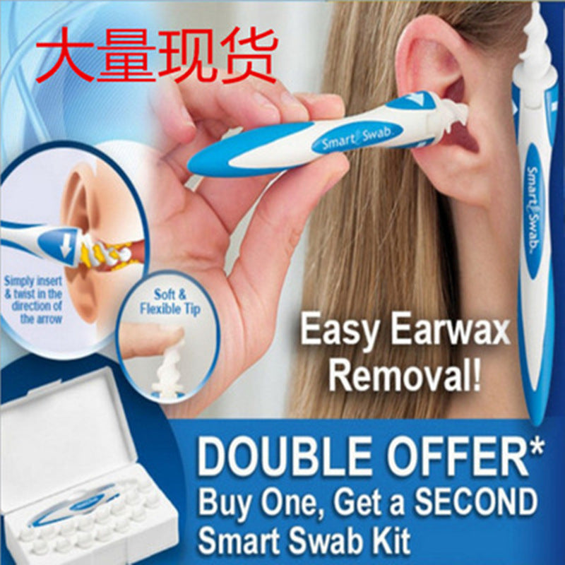 Ear Pick Rotating Spiral Ear Cleaner Ear Cleaner Silicone Ear Pick Ear Pick Ear Spoon Factory Direct Sales