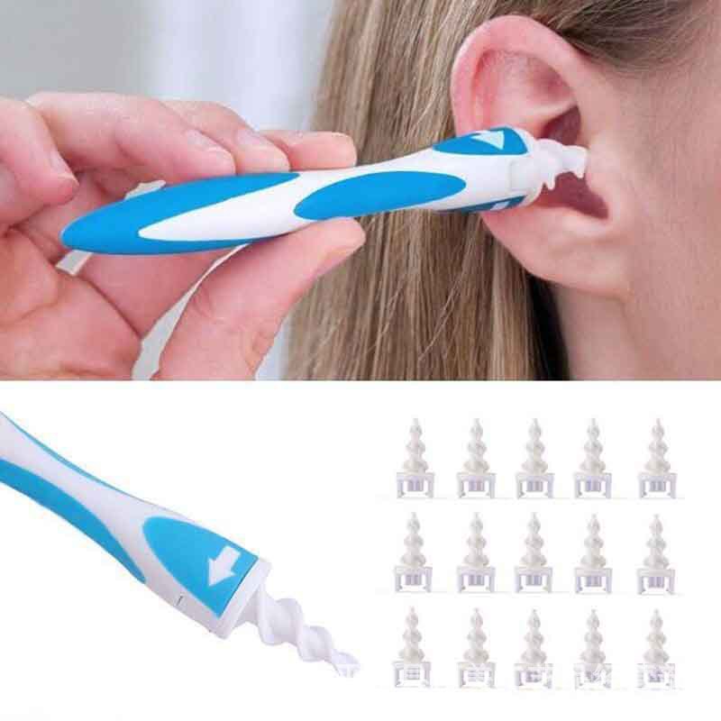 Ear Pick Rotating Spiral Ear Cleaner Ear Cleaner Silicone Ear Pick Ear Pick Ear Spoon Factory Direct Sales
