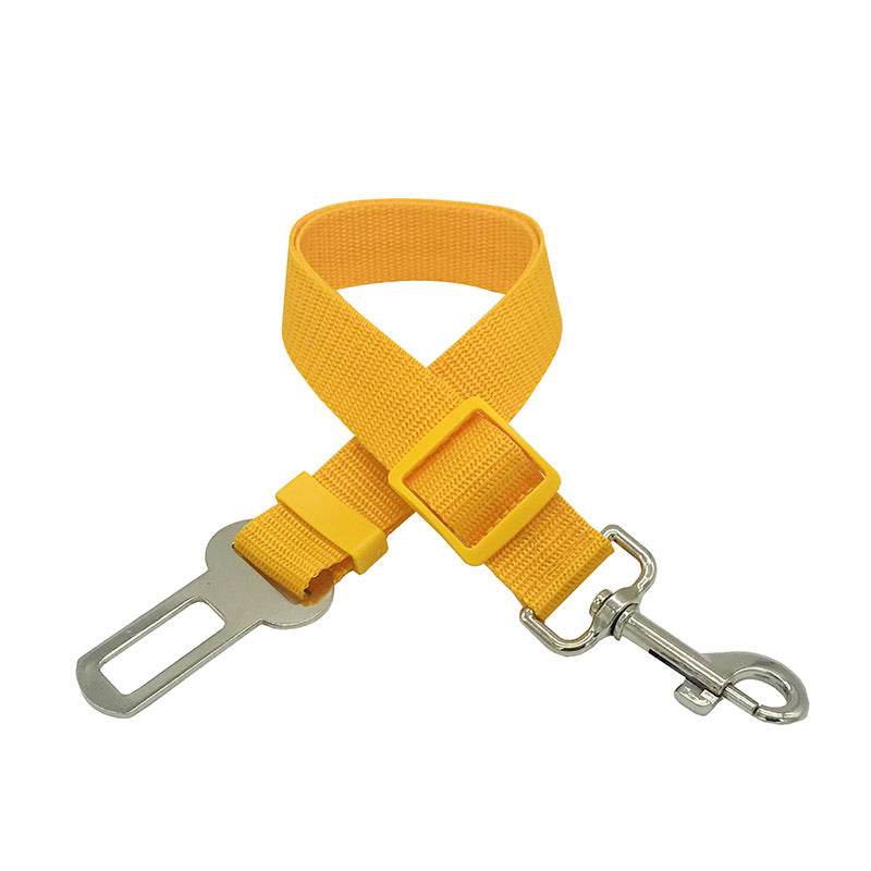 Pet supplies car retractable adjustable seat belt traction belt dog car fixed pet seat belt