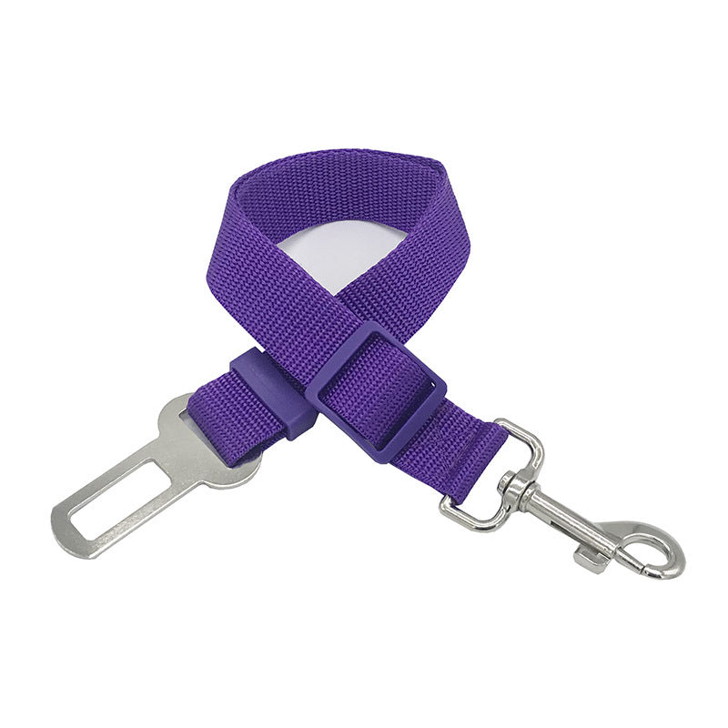 Pet supplies car retractable adjustable seat belt traction belt dog car fixed pet seat belt