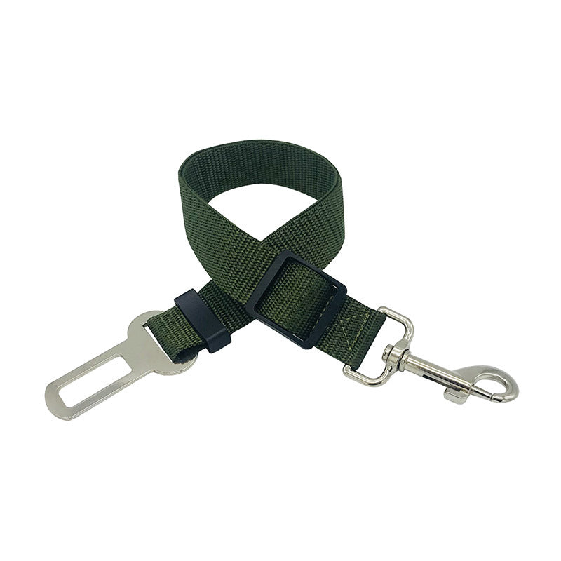 Pet supplies car retractable adjustable seat belt traction belt dog car fixed pet seat belt