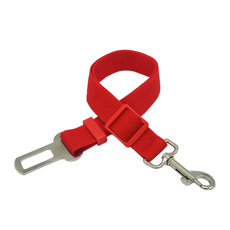Pet supplies car retractable adjustable seat belt traction belt dog car fixed pet seat belt