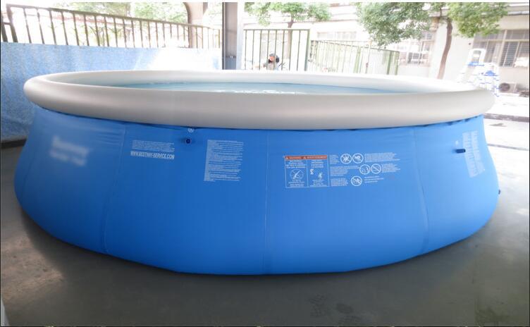 Genuine outdoor large adult swimming pool children's family inflatable paddling pool bracket farming fish tank bath tub
