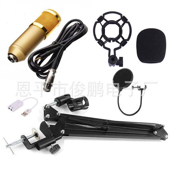 Models computer karaoke chat recording microphone stand sound card set bm-800 condenser microphone