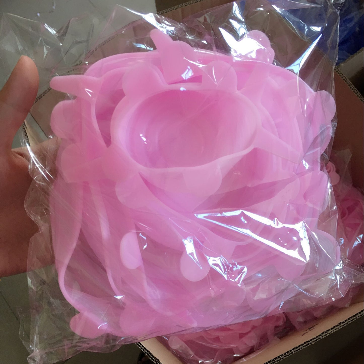 Factory direct silicone fresh-keeping cover Refrigerator sealed silicone fresh-keeping cover 6 sets Transparent round fresh-keeping cover