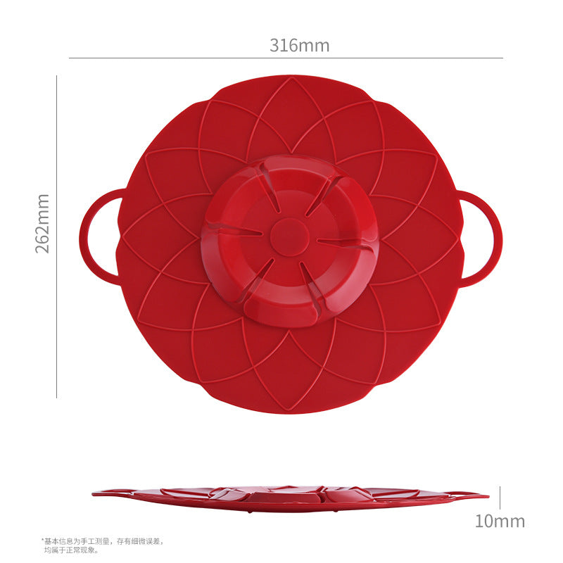 Kitchen Gadget Silicone Anti-overflow Cover Silicone Cover Household Anti-overflow Dust-proof Cover