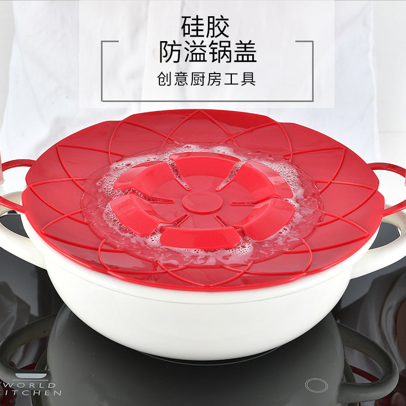 Kitchen Gadget Silicone Anti-overflow Cover Silicone Cover Household Anti-overflow Dust-proof Cover