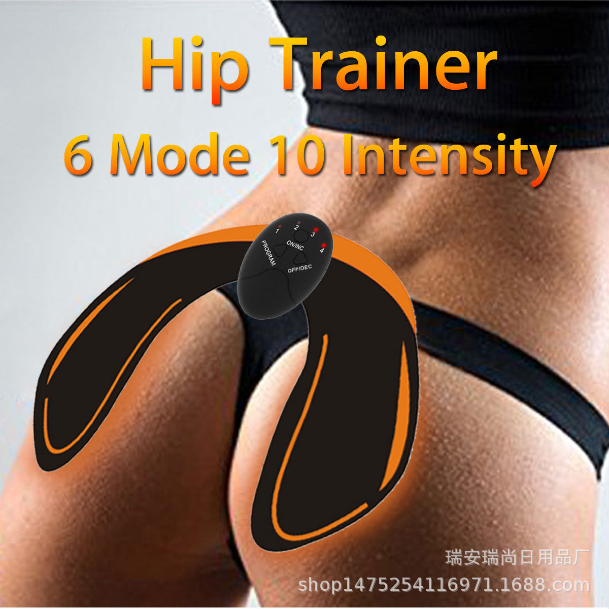EMS Hip Trainer Muscle Stimulator ABS Fitness Buttocks Butt Lifting Buttock Toner Trainer Slimming Massager Unisex