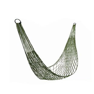 Single hammock Nylon rope hammock Outdoor color mesh hammock Portable camping leisure mesh hammock