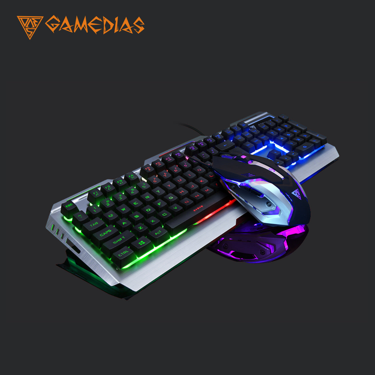 Factory Outlet Jingdi V1 robotic keyboard and mouse set notebook desktop wired gaming keyboard