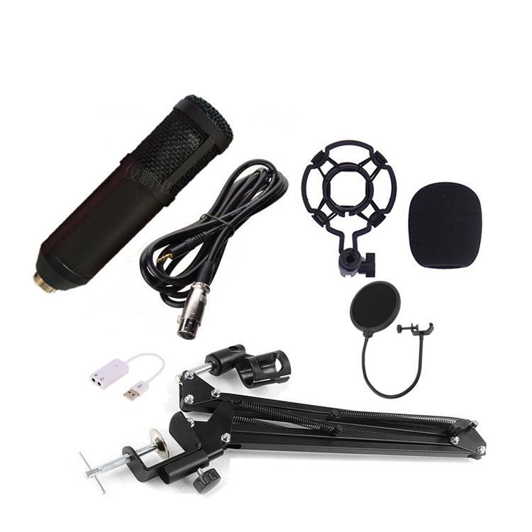 Models computer karaoke chat recording microphone stand sound card set bm-800 condenser microphone