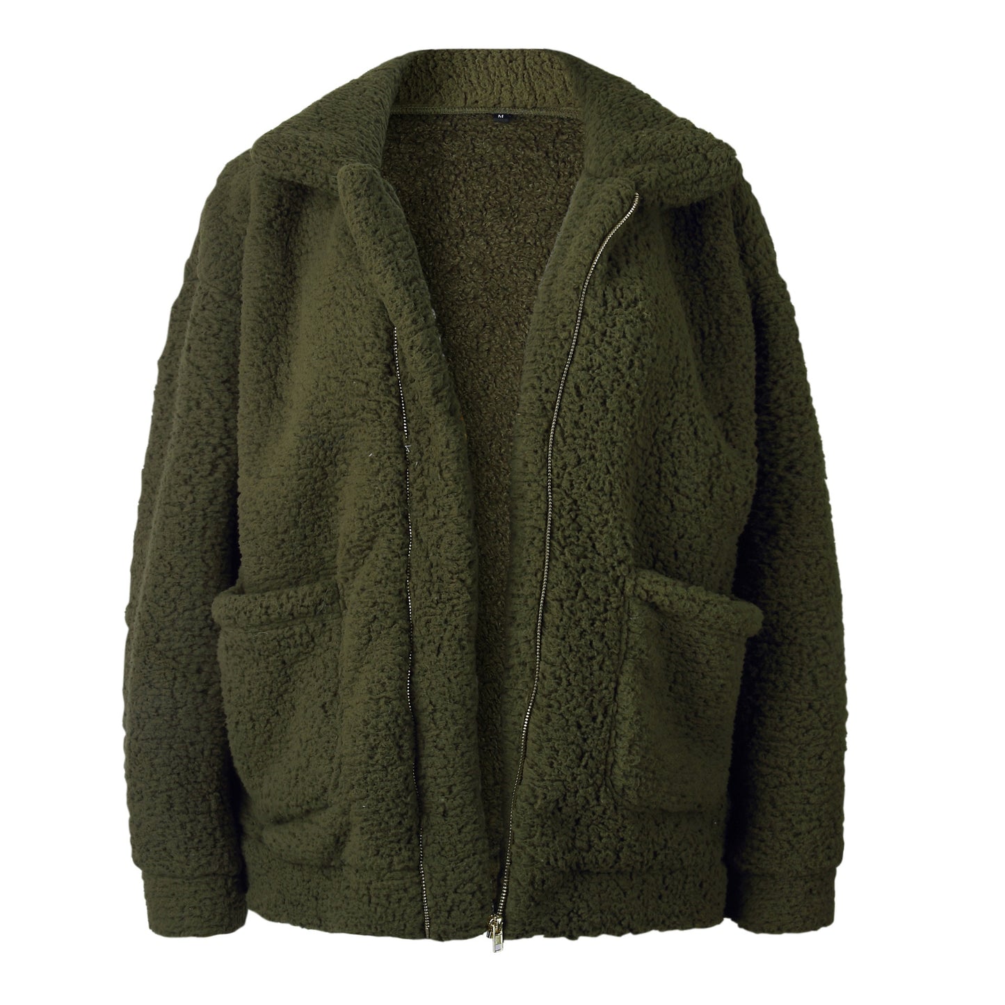 Cross-border special offer 9 colors 6 yards hot 2019 spring and autumn and winter fashion zipper plush comfortable tops Women's jackets in stock