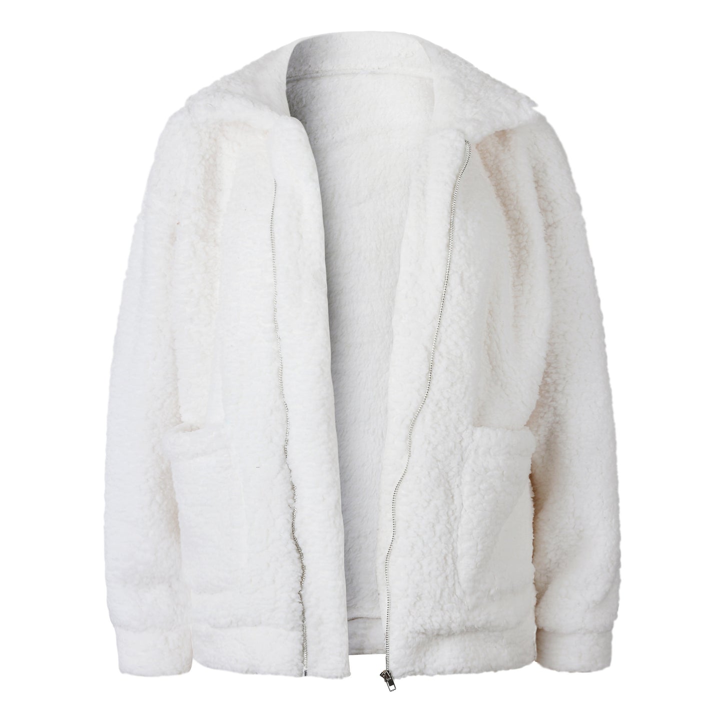 Cross-border special offer 9 colors 6 yards hot 2019 spring and autumn and winter fashion zipper plush comfortable tops Women's jackets in stock