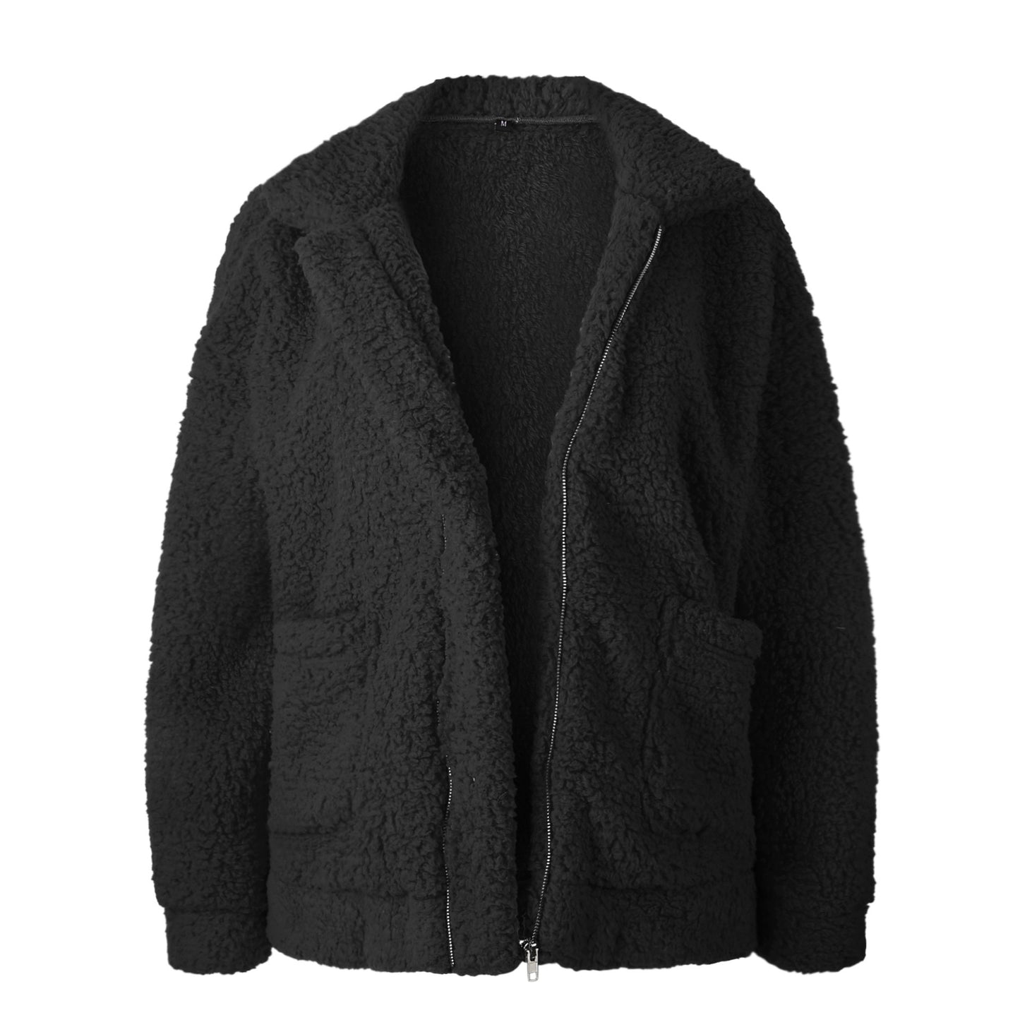 Cross-border special offer 9 colors 6 yards hot 2019 spring and autumn and winter fashion zipper plush comfortable tops Women's jackets in stock
