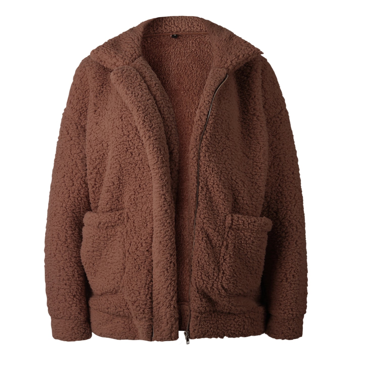 Cross-border special offer 9 colors 6 yards hot 2019 spring and autumn and winter fashion zipper plush comfortable tops Women's jackets in stock