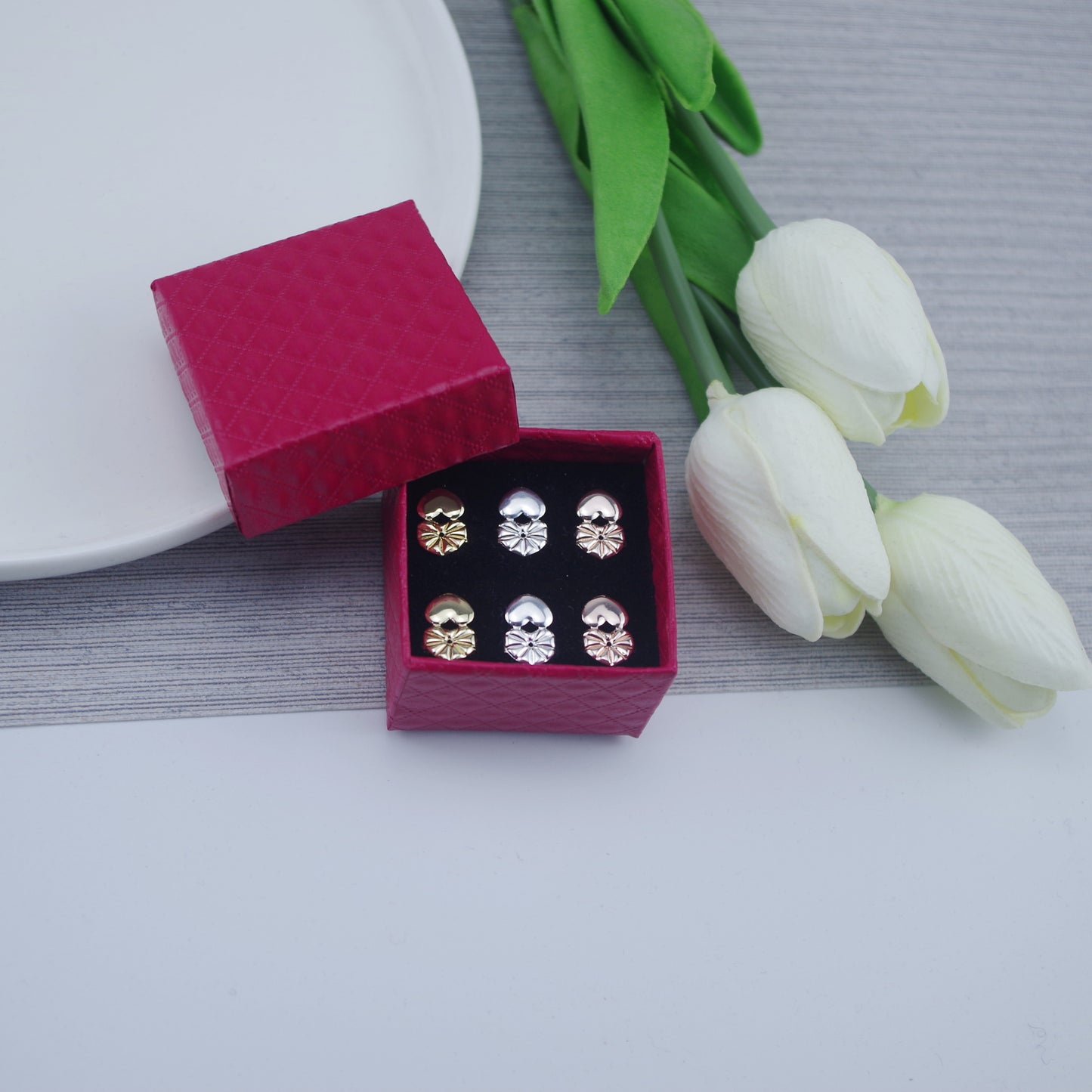 Magic Bax Tremella Ear Nail Aid Ear Nail Button New TV Ear Nail Clip Heart-shaped Pure