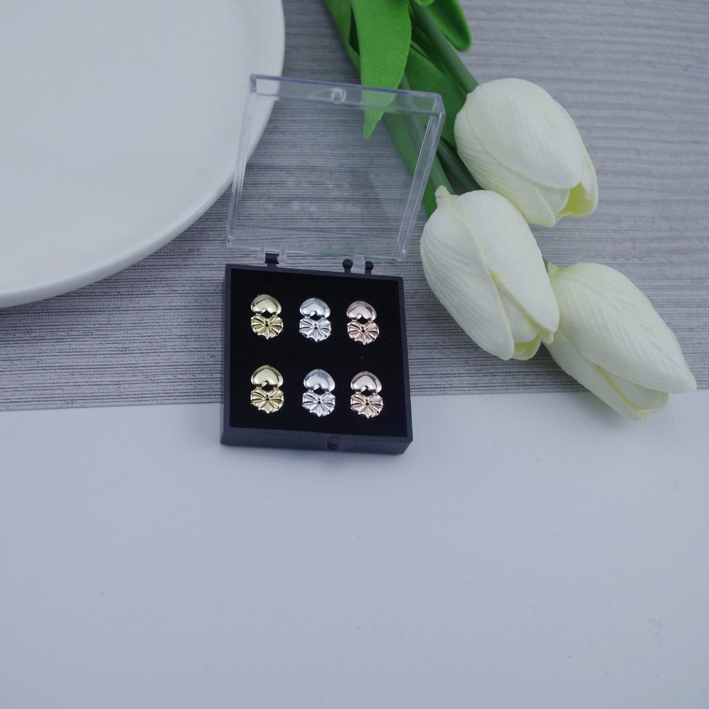 Magic Bax Tremella Ear Nail Aid Ear Nail Button New TV Ear Nail Clip Heart-shaped Pure