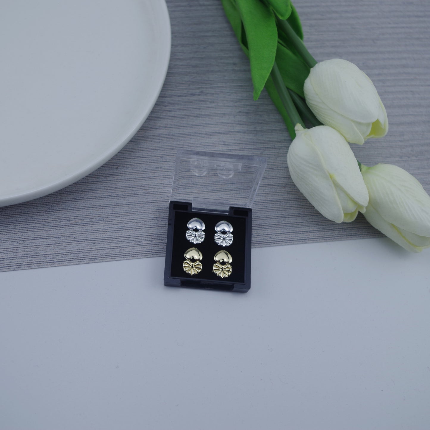 Magic Bax Tremella Ear Nail Aid Ear Nail Button New TV Ear Nail Clip Heart-shaped Pure