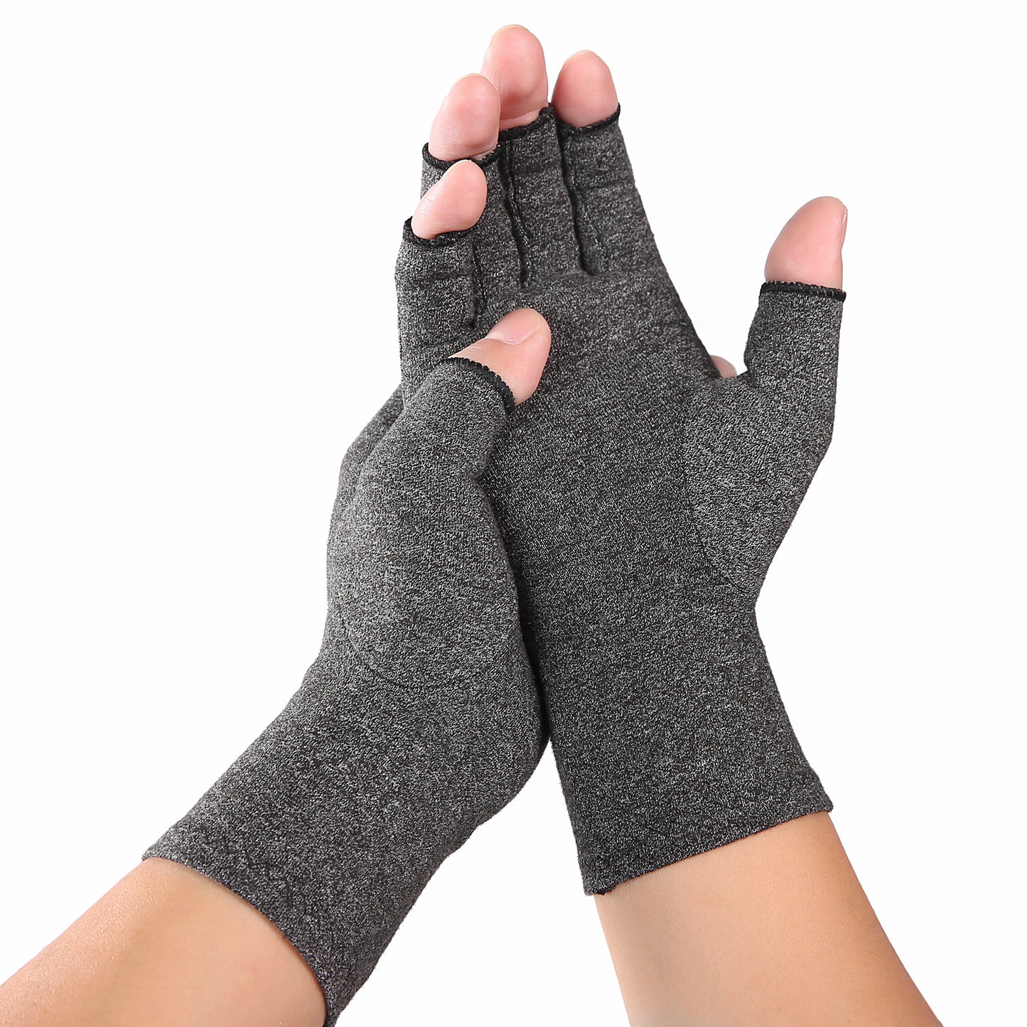 Cross-border Amazon indoor men's and women's sports fingerless pressure gloves arthritis rehabilitation training nursing gloves wholesale