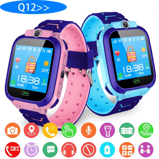 Q12 Smart Watch LBS Kid SmartWatches Baby Watch 1.44 Inch Voice Chat GPS Finder Locator Tracker Anti Lost Monitor with Box