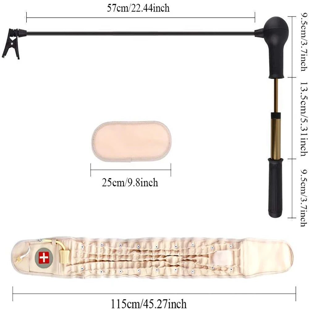 Supply inflatable waist belt elderly health care products lumbar disc herniation lumbar traction belt lumbar traction device