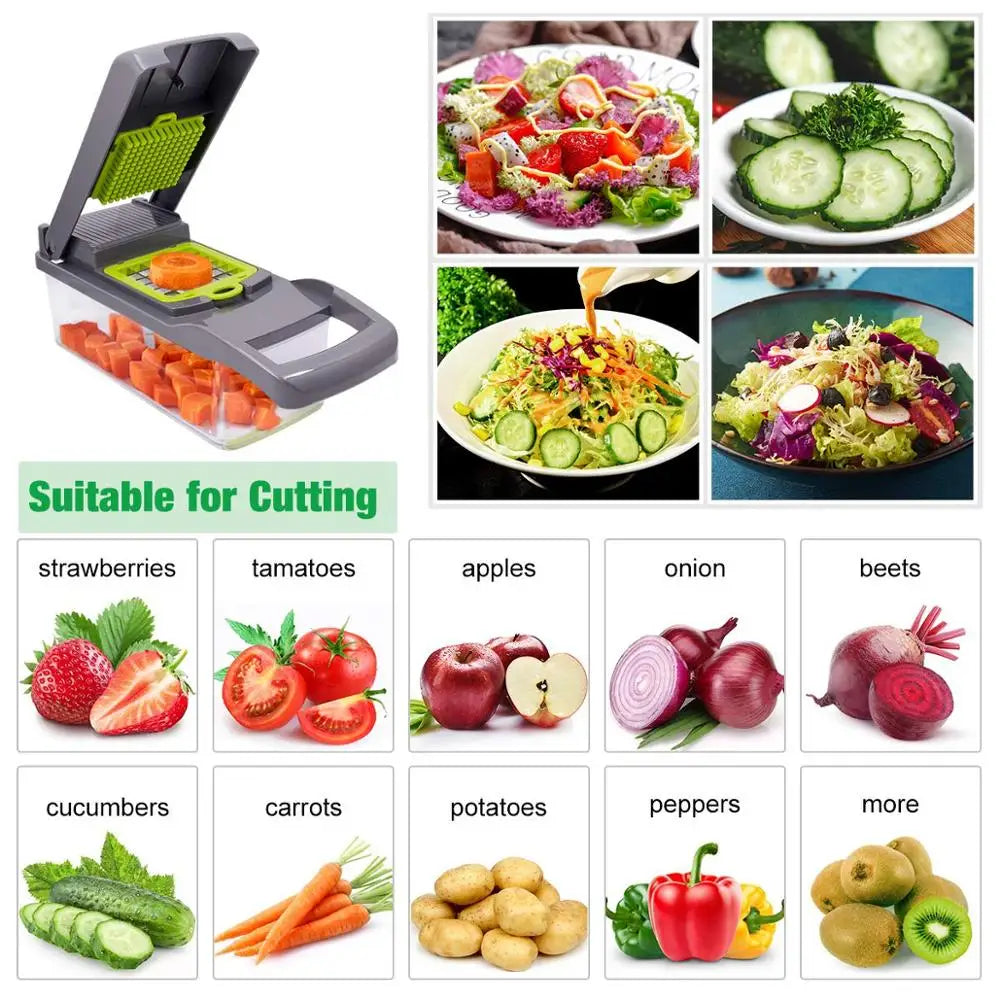 vegetable cutter multifunctional Mandoline Slicer Fruit  Potato Peeler Carrot Grater Kitchen accessories basket vegetable slicer