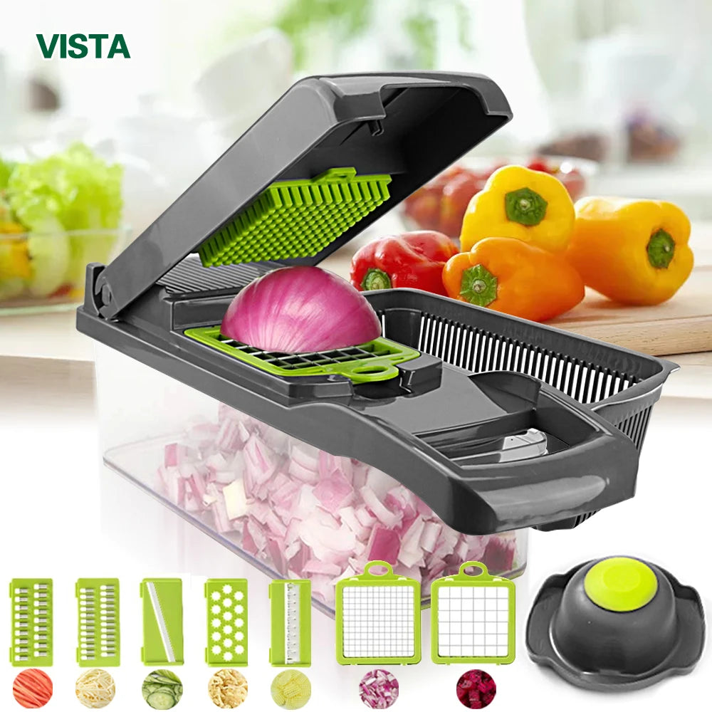 vegetable cutter multifunctional Mandoline Slicer Fruit  Potato Peeler Carrot Grater Kitchen accessories basket vegetable slicer