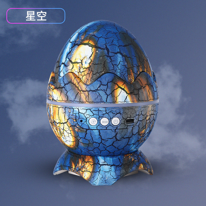 Amazon's best-selling dinosaur egg cracked starry sky lamp water ripple laser projection bluetooth speaker night light atmosphere lamp