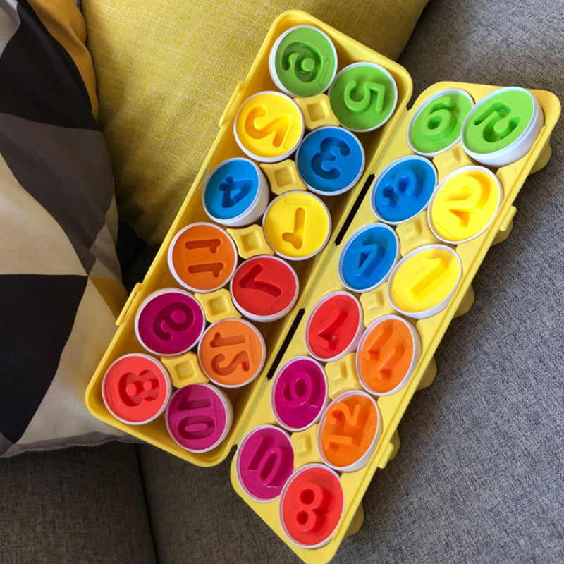 Early childhood education matching smart eggs Children's dinosaur simulation eggs Baby color shape traffic matching egg toys