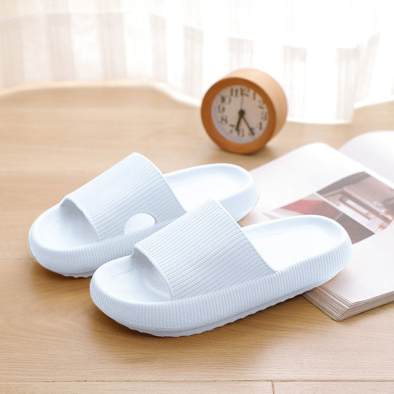 New thick-soled slippers female summer indoor and outdoor non-slip home household bathroom bathing couple sandals and slippers male increase